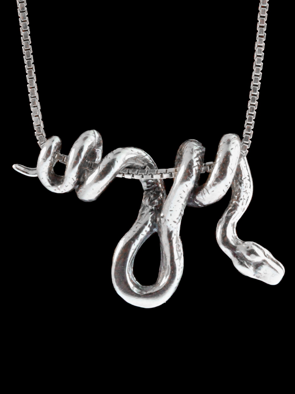 Vine Snake Pendant - Silver picture
