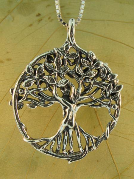 Circle of Life Tree Pendant - Silver picture