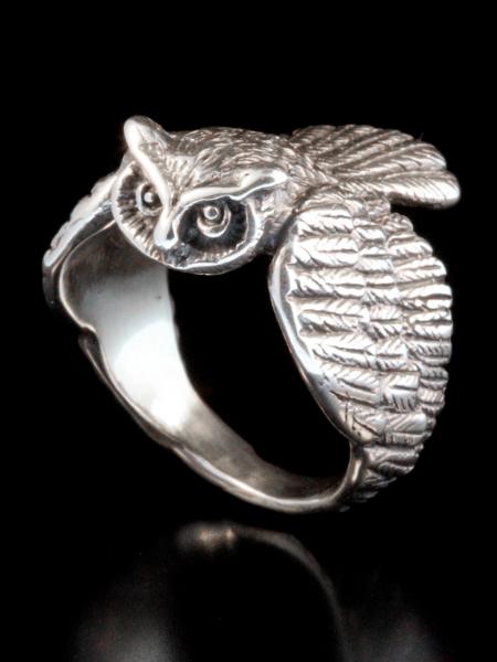 Owl Ring -  Silver