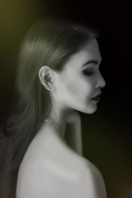 Snake Ear Cuff - Silver picture