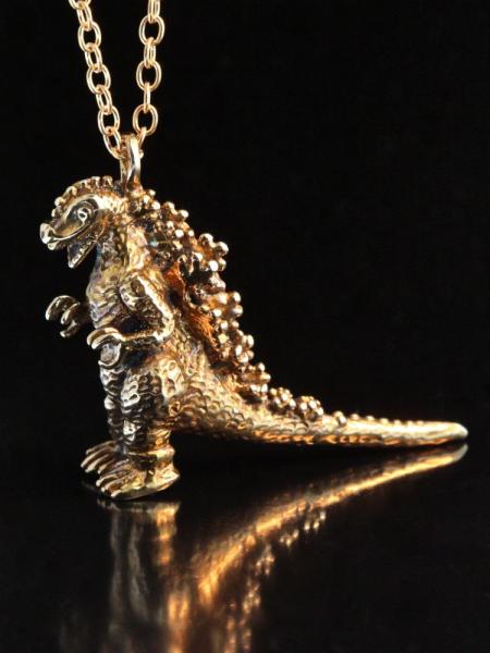 Godzilla Pendant - Bronze picture
