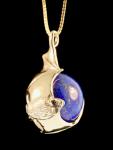 Bat Orb with Lapis Lazuli - 14K Gold