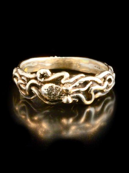 14k Gold Tentacle Twist Ring picture