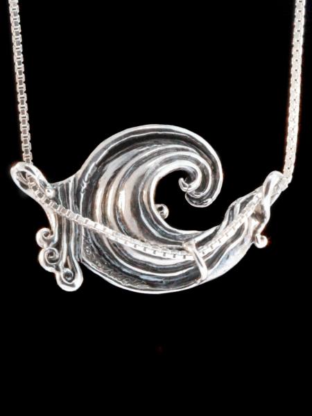 Rip Curl Wave Pendant - Silver picture