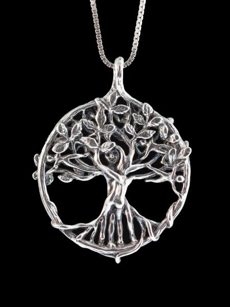 Circle of Life Tree Pendant - Silver picture