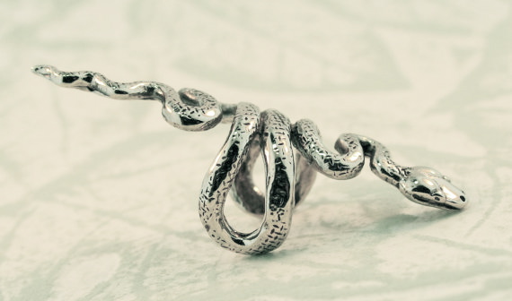 Snake Ear Cuff - Silver picture