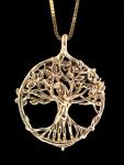 Circle of Life Tree Pendant - 14k Gold