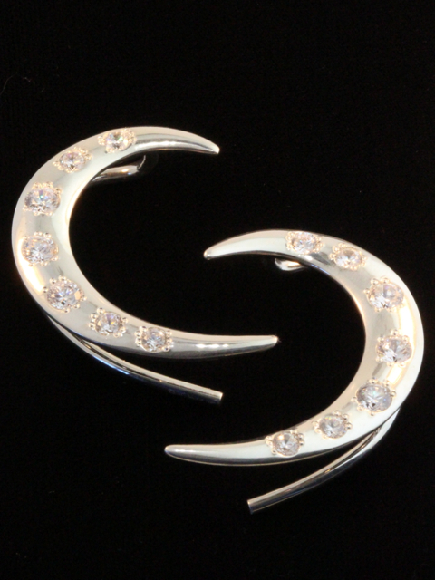 Crescent Ear Wrap - Silver picture