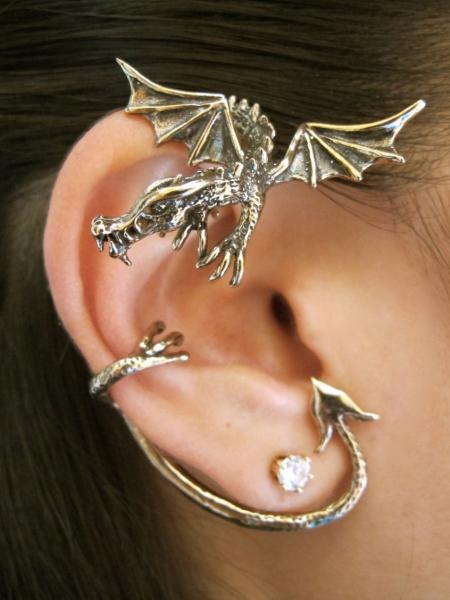 Guardian Dragon Ear Wrap - Bronze
