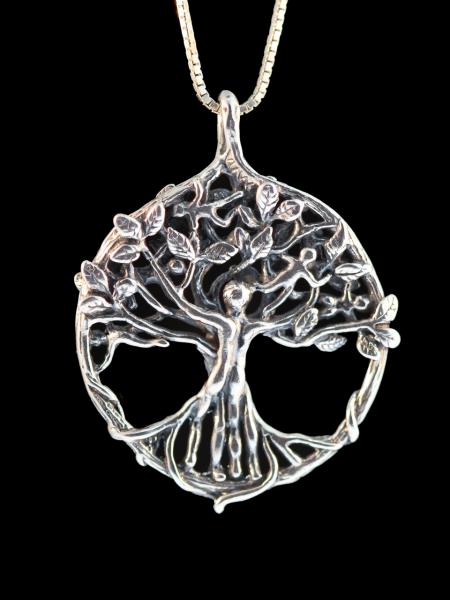 Circle of Life Tree Pendant - Silver picture