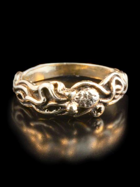 14k Gold Tentacle Twist Ring picture