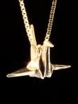 Peace Crane - 14k Gold