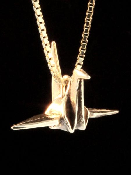 Peace Crane - 14k Gold