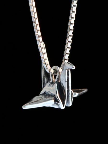 Peace Crane Charm - Silver picture