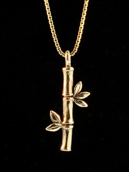 Bamboo Charm - 14k Gold picture