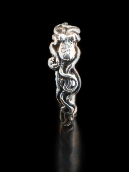 Tentacle Twist - Octopus Ring - Silver picture