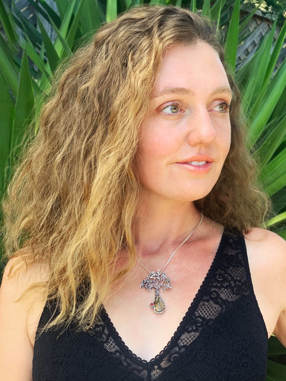 Primeval Forest Tree Pendants #15 and #19 with Koroit Australian Boulder Opals - Silver picture