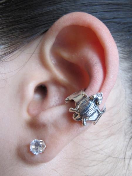 Sterling Silver Bat Ear Cuff picture