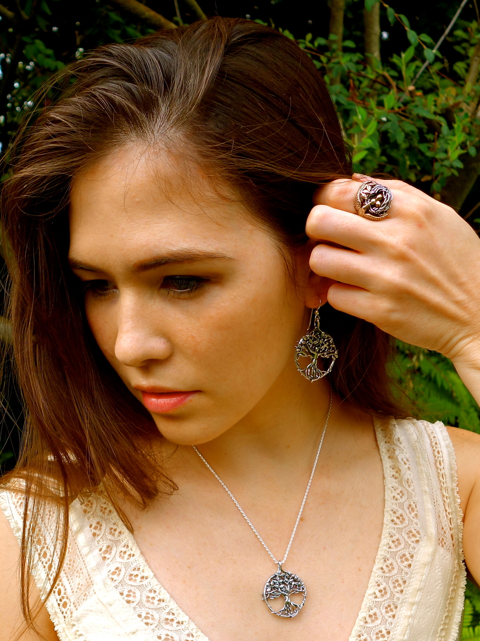 Circle of Life Tree Pendant - Silver picture