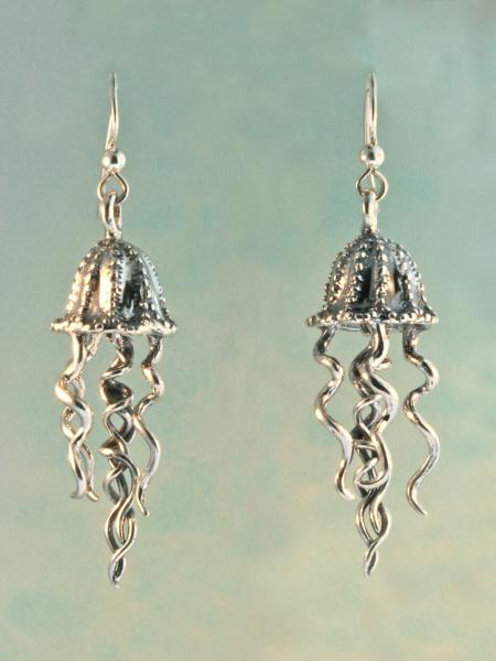 Jellyfish Earrings - Silver picture