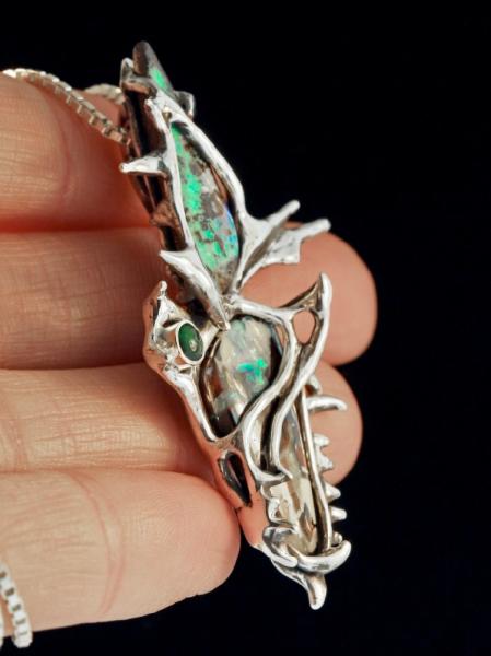 Abyss Opal Pendant - Silver picture