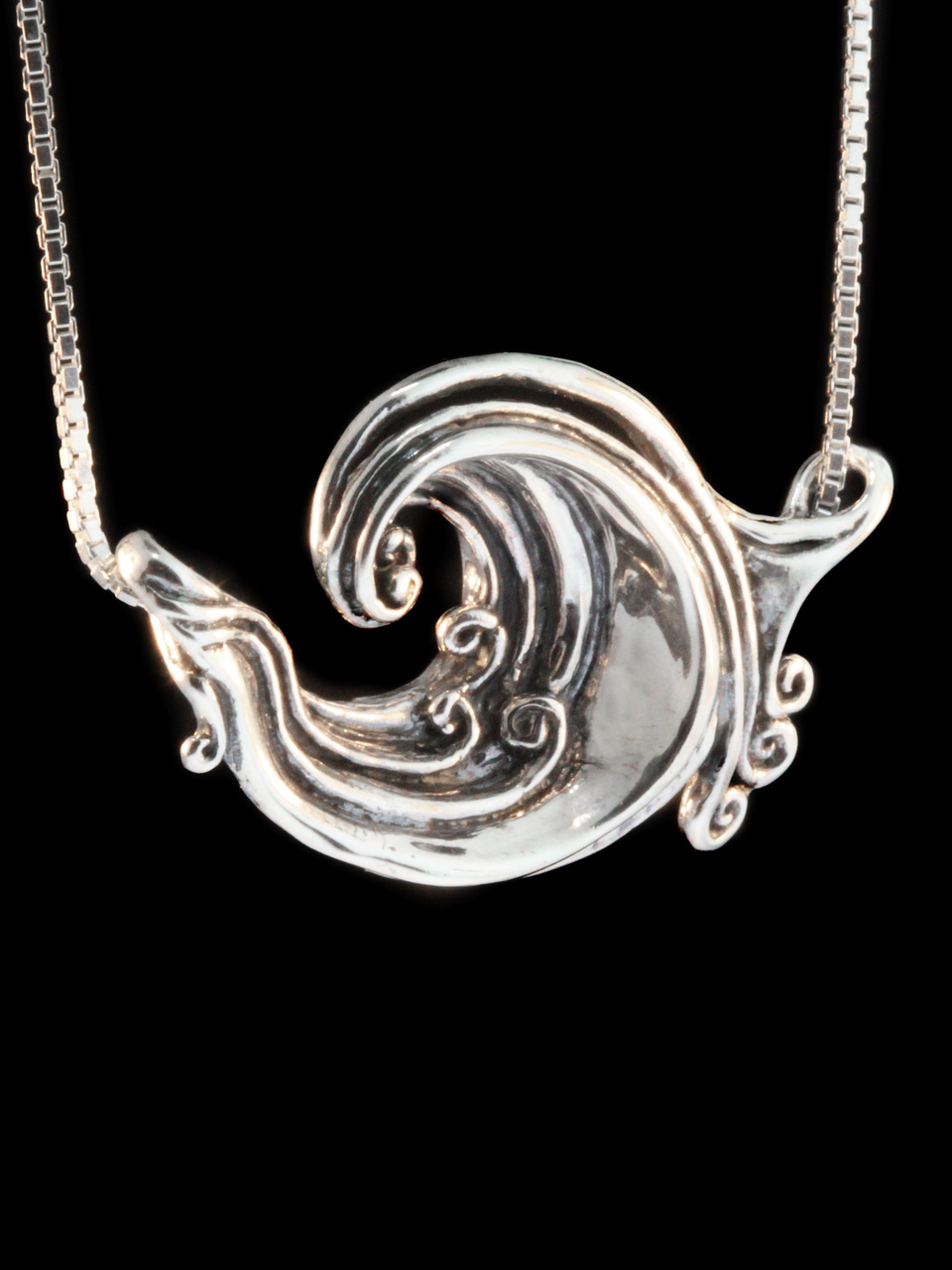Rip Curl Wave Pendant - Silver picture