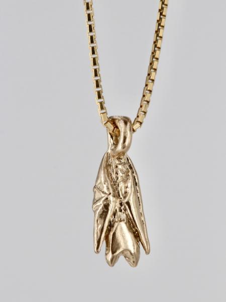 Bat Briolette Charm - 14K gold picture