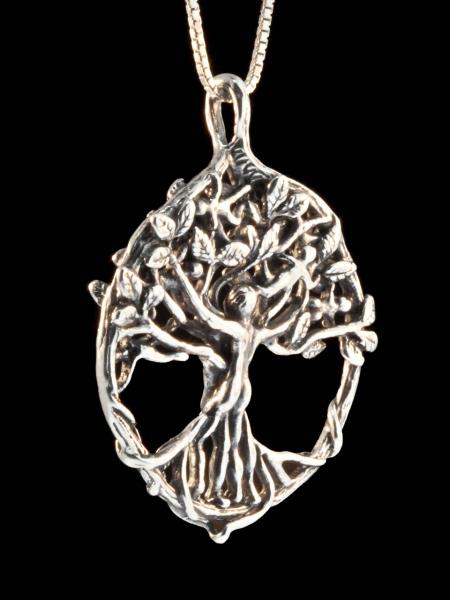 Circle of Life Tree Pendant - Silver picture
