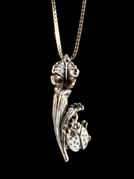 Carnivorous Pitcher Plant Pendant - Silver picture