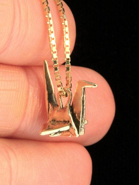 Peace Crane - 14k Gold picture