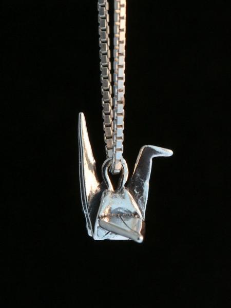 Peace Crane Charm - Silver picture