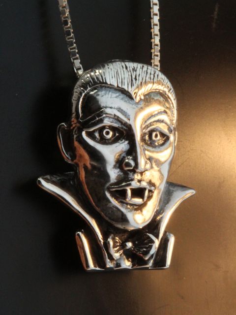 Dracula Vampire Pendant - Silver picture
