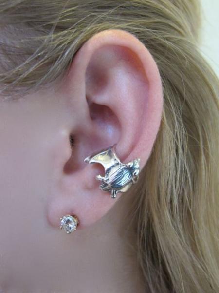 Sterling Silver Bat Ear Cuff picture