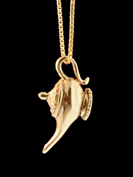 Gold Magic Lamp Charm - 14k Gold picture