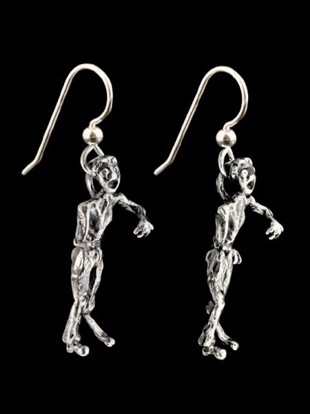 Zombie Earrings - Silver picture