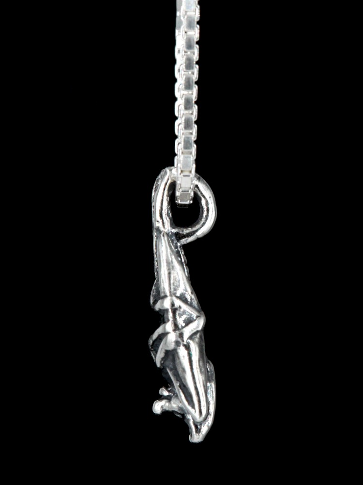 Bat Briolette  Charm - Silver picture