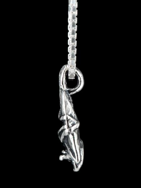 Bat Briolette  Charm - Silver picture