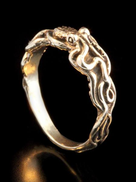 14k Gold Tentacle Twist Ring picture