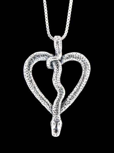 Love Python Pendant #9 - Silver