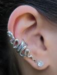 Snake Ear Cuff - Silver