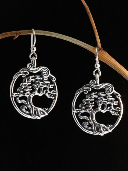 Cypress-Bonsai Tree Earrings picture