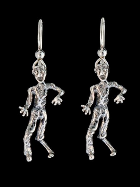 Zombie Earrings - Silver
