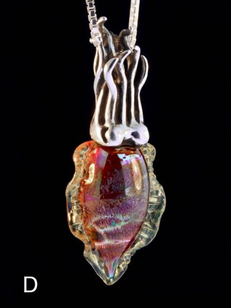 Iridescent Cuttlefish Pendant - Silver picture