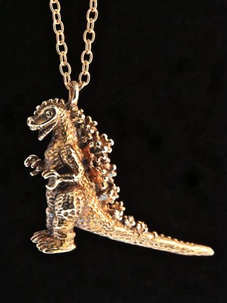 Godzilla Pendant - Bronze picture