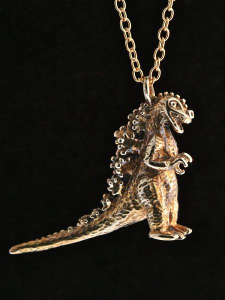 Godzilla Pendant - Bronze picture