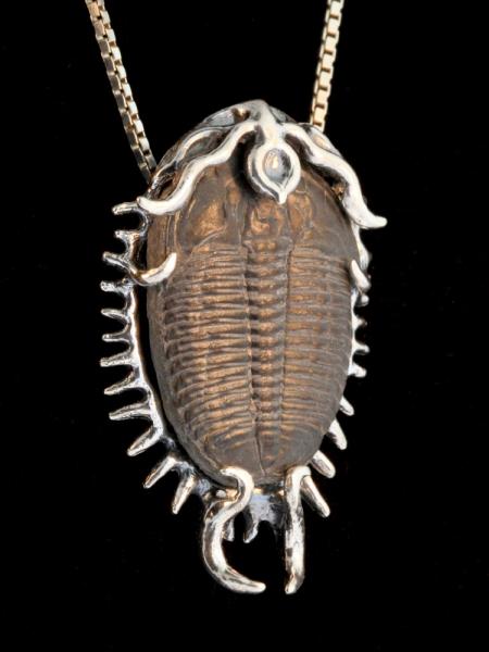 Colossal Spiked Trilobite Pendant - Silver picture