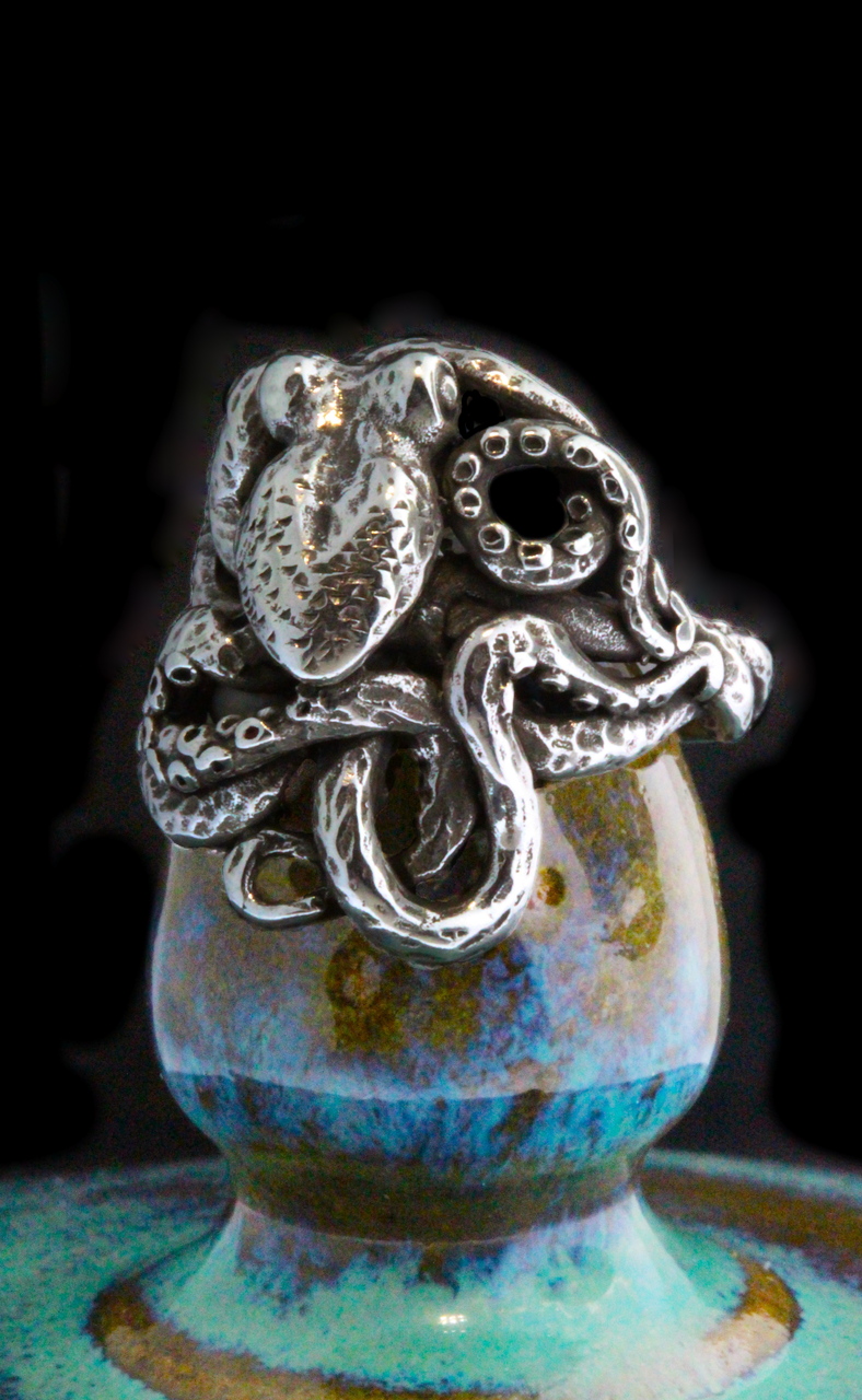 Octopus Ring - Silver picture
