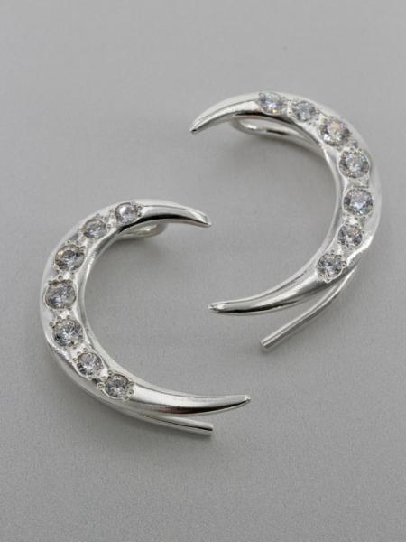 Crescent Ear Wrap - Silver picture