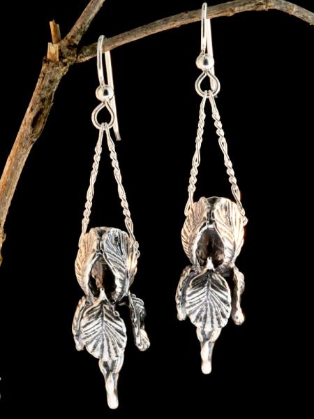 Iris Earrings - Silver picture