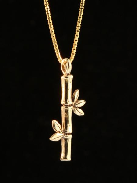 Bamboo Charm - 14k Gold picture
